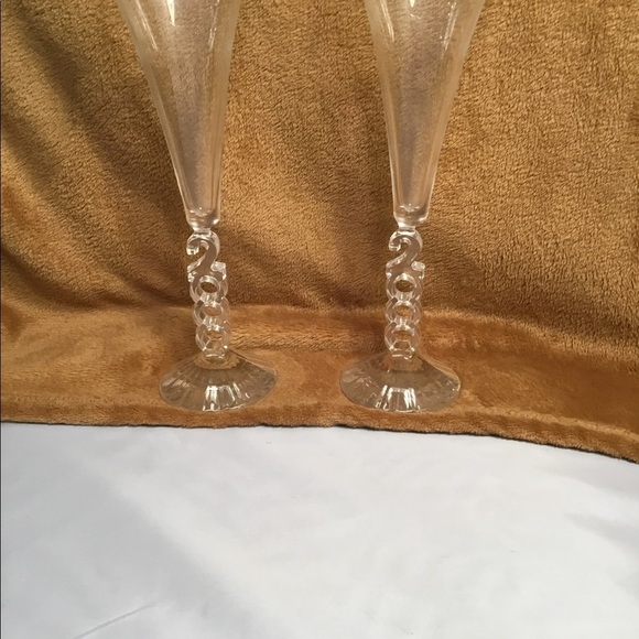 CRISTAL D’ARQUES NWT MILLENNIUM VINTAGE CHAMPAGNE FLUTE SET OF 2 - Picture 5 of 9